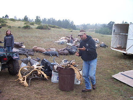 2005 Bowhunters Weekend Mac Wilson gives a
                    helping hand