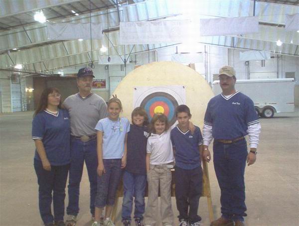 2005 JOAD Tumbleweed Team with coaches at JOAD
                    tournament