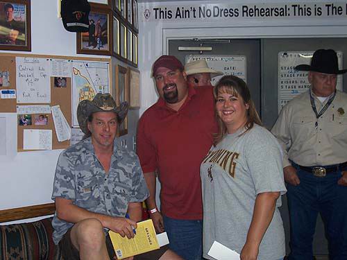 2005 Ted Nugent Jason and wife Chris with Ted
                    Nugent