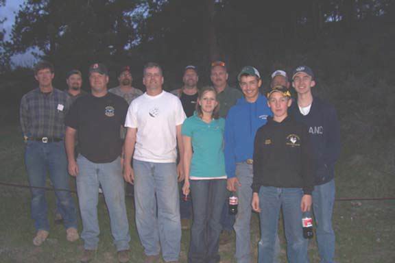 2007 Work Party CFA members
                  at Curt Gowdy work party preparing the course for
                  others